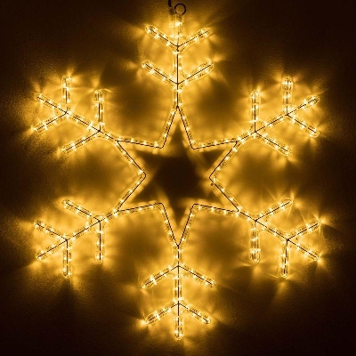 Фигура ARD-SNOWFLAKE-M4-750x750-324LED Warm (230В 18Вт) (IP65) Ardecoled 034252