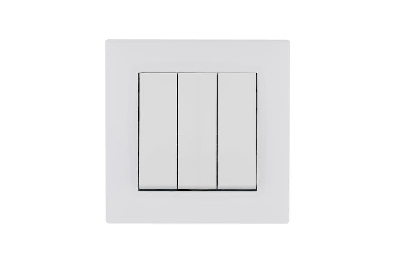 Выключатель 3-клав. 1 вход 3 выхода Karea RIZZ бел. Makel 88001091