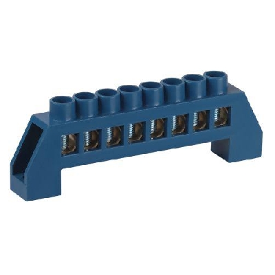 Шина N ноль в изоляторе ШНИ-8х12-8-Д син. NO-224-63 Эра Б0062955