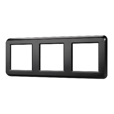 Рамка пластиковая FRM-VERSA-PL-3-BK Arlight 043784