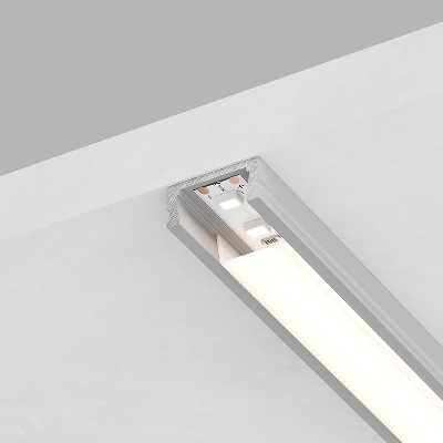 Профиль накладной CAB262 16х6 L2000 низкий в комплекте 2 заглушки 4 крепежа алюм. серебр. FERON 10267